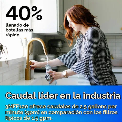 Vista 2 de Sistema de filtración de agua bajo el fregadero 3M Aqua-Pure, N/A, 1