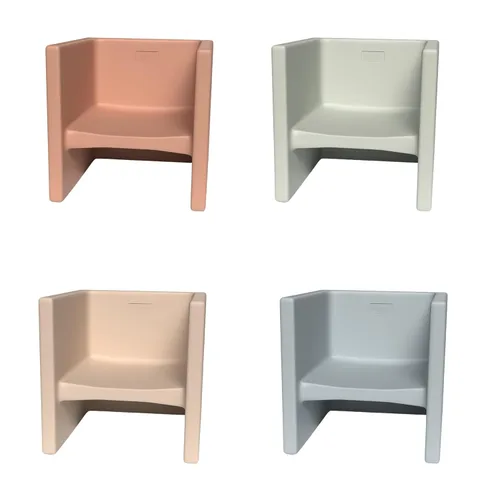 Vista 8 de Children's Factory Adapta-Bench, CF910-029 Azul, asientos flexibles para niños, aulas, muebles preescolares y de guardería, sillas para niños