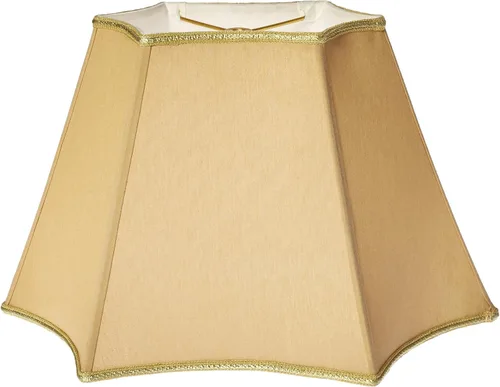 Vista 7 de Royal Designs - Pantalla rectangular curvada de esquina invertida, color dorado antiguo, (6.5 x 4) x 10 x 6 x 8 pulgadas