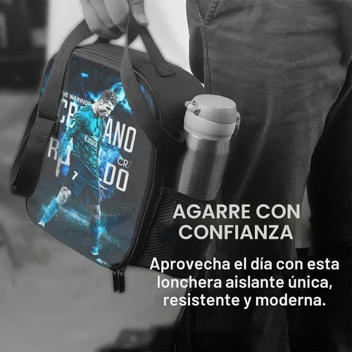 Vista 5 de Bolsa de almuerzo aislada #7 Bolsa de almuerzo impermeable reutilizable bolsas de hielo para bolsas de almuerzo negro 7