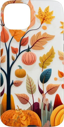 Vista 9 de Fall Leaves Autumn Pumpkin Theme Autumn Color Yellow Case for iPhone 17