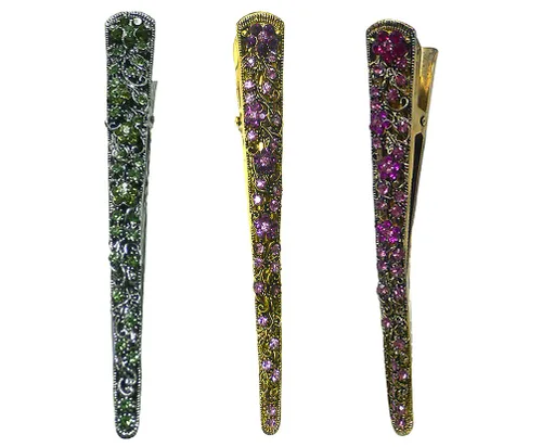 Vista 18 de NM110-2-6d1 - Juego de 6 pinzas de metal resistentes para el cabello para mujeres y niñas