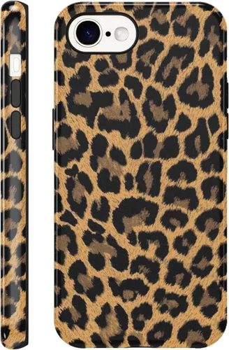 Vista 81 de Funda de teléfono con estampado de guepardo para iPhone 7/8/SE 2020/2022 de 4.7 pulgadas, funda de lujo con diseño de leopardo marrón coqueta a