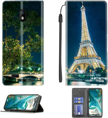 Vista 254 de jioeuinly ATT Motivate 2 - Funda compatible con ATT Motivate 2, funda con soporte abatible y cierre magnético DJS