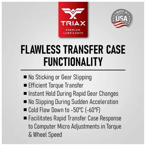 Vista 5 de TRIAX DTF-1 - Fluido de caja de transferencia profesional totalmente sintético, llenado de por vida, para todas las estaciones hasta -60 F