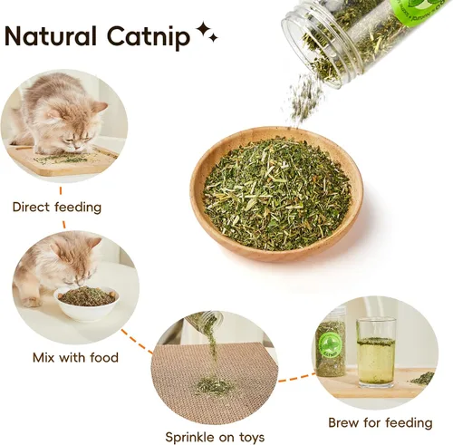 Vista 3 de Potaroma Juego de juguetes naturales para gatos con hierba gatera Silvervine y fruta con carcasa de felpa, juguetes orgánicos para gatitos