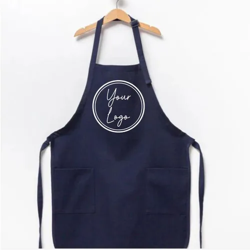 Vista 5 de Delantal bordado personalizado con nombre o logotipo personalizado - Delantales personalizados para hombres y mujeres, chef, cocina, parrilla