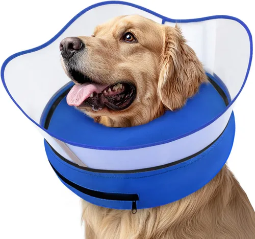 Vista 11 de Supet Collar de Cono Inflable Elevado para Perros para Evitar que se Laman, Alternativa de Cono Suave para Perros Después de Cirugía, Collar de Dona