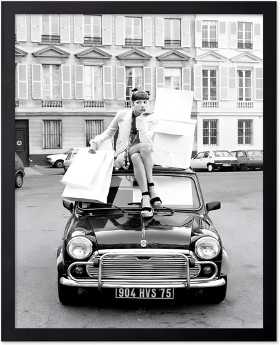 Vista 32 de Poster Master - Cartel de moda - Impresión de compras en París - Arte de fotografía de moda - Regalo glamuroso para ella, mujeres, fashionistas