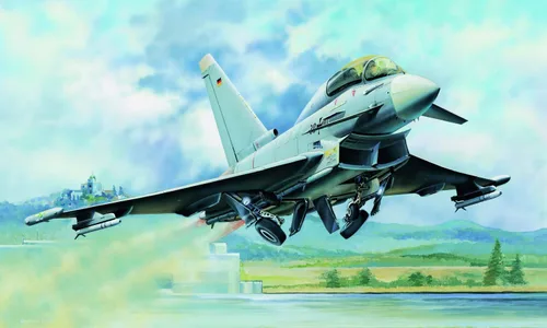 Vista 2 de Hobby Boss EF-2000B Eurofighter Typhoon Kit de construcción de modelo de avión