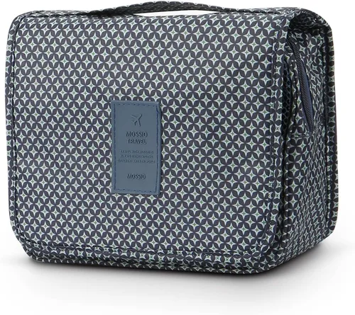 Vista 16 de Bolsa de aseo colgante Mossio - Organizador de viaje grande para cosméticos y maquillaje para hombres y mujeres con gancho resistente