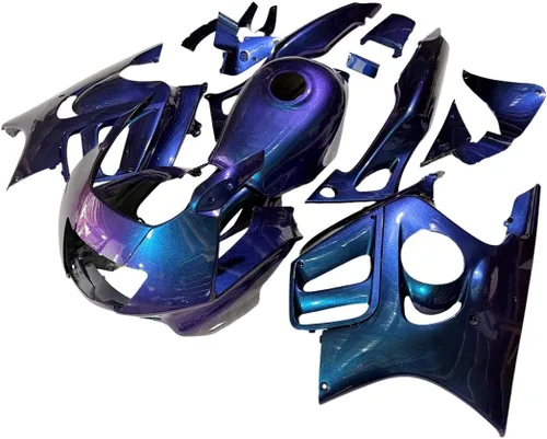 Vista 2 de Kit de carenado de motocicleta para Honda CBR600 F3 1997 1998 CBR600F3 97 98 ABS Kit de cuerpo de inyección de plástico Carrocería-Camaleón Púrpura
