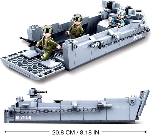 Vista 3 de Juego de ladrillos para vehículos militares de la Segunda Guerra Mundial de la Segunda Guerra Mundial, juego de ladrillos para vehículos militares