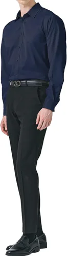 Vista 5 de H2H Camisas casuales de manga largacorta con botones para hombre