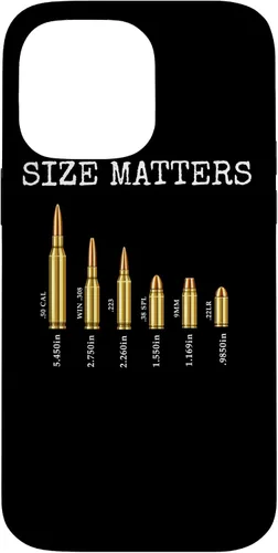 Vista 21 de Ammo & Gun Lover Shirt, Size Matters, Bullets & Caliber Case for iPhone 17