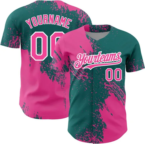 Vista 21 de Camiseta de béisbol personalizada con patrón de cepillo de béisbol, camisas de béisbol personalizadas, uniforme deportivo, número de nombre cosido