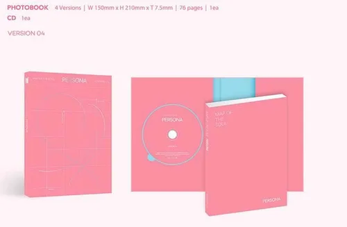 Vista 3 de BTS (Versión 4) Mapa del Alma Persona Álbum Bangtan Boys CD+Poster+Photobook+Mini Book+Photocard+Postal+Foto Película+Regalo
