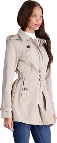 Vista 5 de Jessica Simpson Gabardina con forro polar para mujer con capucha desmontable