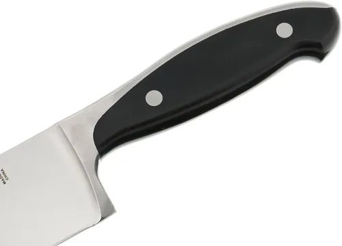 Vista 4 de Henckels Forged Synergy - Cuchillo de chef de 8 pulgadas, color negro.