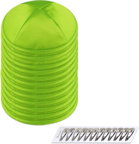 Vista 45 de Zion Judaica Deluxe Satin Kippot Bulk Packs Kippas o Kippa Individual Incluye Clips Kipa Gratis