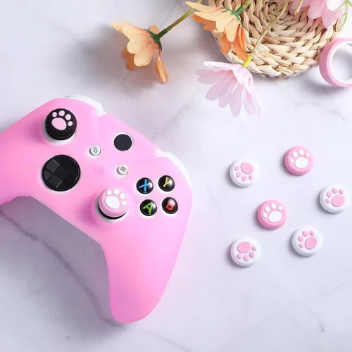 Vista 7 de Chalyna 14 Pcs Controller Skins Anti-Slip Accessories Set Silicone Cover Protector Case Compatible with Xbox OneSX Controller WirelessWired Gamepad