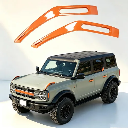 Vista 8 de sukemichi Cubierta de visión de sendero para capó del motor, cubierta de bisagra, manijas de liberación lateral, accesorios exteriores para Ford