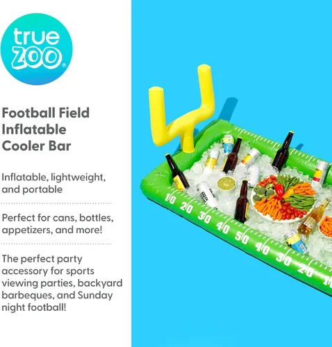 Vista 2 de TrueZoo - Barra de refrigeración inflable de campo de fútbol, enfriador de bebidas para fiestas, enfriador de cerveza inflable, cubeta de hielo, 52