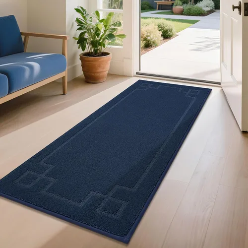Vista 33 de BEQHAUSE - Tapete para puerta de 20 x 32 pulgadas, antideslizante, lavable para interiores, color beige