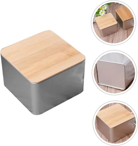 Vista 9 de Cabilock Cover Coin Candy Storage Square Desktop Tidy Box Nut Storage Snack Contenedores Divisores Boda Fiesta Snack