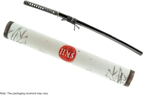 Vista 5 de HMS Espada Katana Samurai Japonesa Finely finished blades in 1045, 1095 or Damascus steel for dojo practice and display; includes protective sword