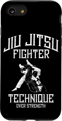 Vista 18 de Martial Arts MMA Fighter Technique Over Strenght Jiu Jitsu Case for iPhone 16
