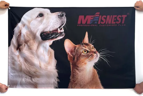 Vista 7 de Bandera personalizada de doble cara de 4 x 6 pies – Banderas personalizadas para exteriores – Diseña tu propio logotipo, imagen, foto y texto