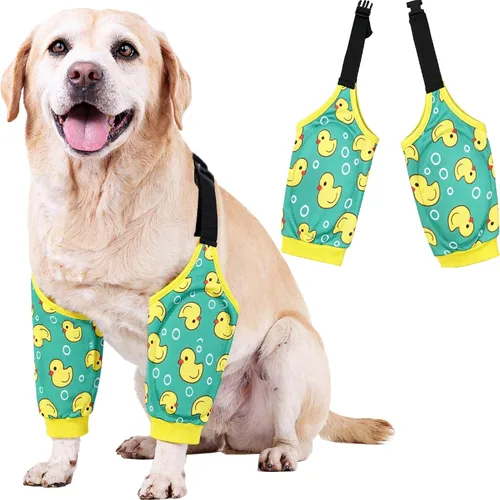 Vista 16 de Rodilleras protectoras para coderas de perro, rodilleras, manga para tratamiento de callos para heridas, patas delanteras para evitar lamer