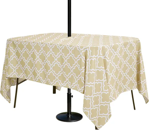 Vista 15 de Poise3EHome - Mantel impermeable antiderrames para exteriores e interiores, para camping, picnic, té de la tarde, asados, flores