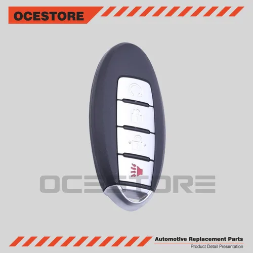 Vista 3 de OCESTORE Llavero de automóvil de 4 botones sin llave de repuesto para Pathfinder Titan Xd 2016-2017 Reemplazo KR5S180144014 285E3-5AA3D