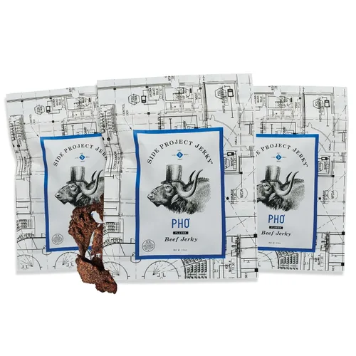 Vista 12 de Side Project - Carne seca de res – Sabor Berbere – Cecina de inspiración etíope sin gluten – Calor dulce y cítricos – Bocadillo alto en proteínas