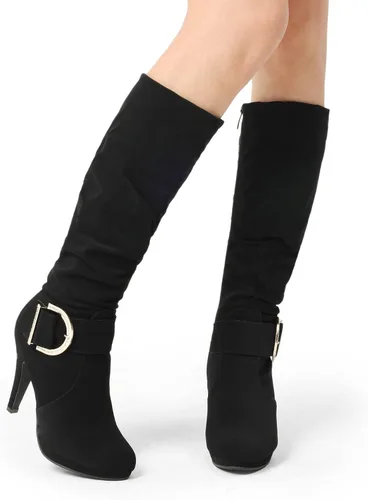 Vista 5 de DREAM PAIRS Botas de mujer de tacón alto y caña alta