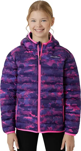Vista 7 de Eddie Bauer CirrusLite - Chaqueta de plumón resistente a la intemperie para niñas, acolchado con aislamiento acolchado de burbujas (3-20)