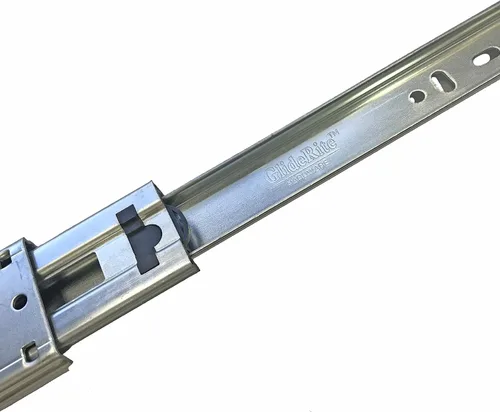 Vista 2 de GlideRite Hardware 2070-ZC-1 - 20 deslizadores de cajón de rodamientos de bolas de extensión completa de montaje lateral con 1 pulgada sobre