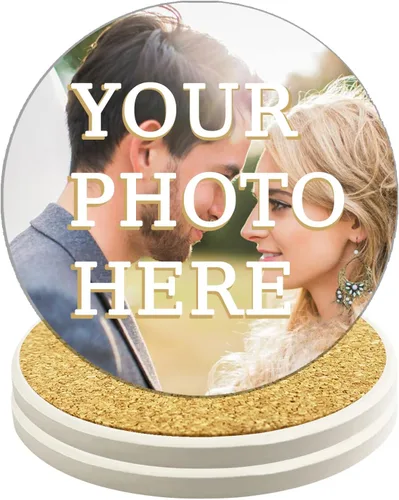 Vista 7 de Posavasos personalizados con cerámica, posavasos personalizados para tazas, personaliza tu imagen, texto y logotipo, posavasos antideslizantes