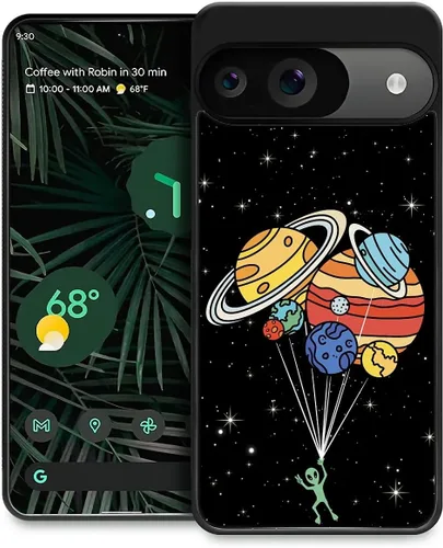 Vista 21 de Funda compatible con Google Pixel 4A 5G, sistema solar de globo alienígena, diseño de patrón increíble, a prueba de golpes, antiarañazos, carcasa