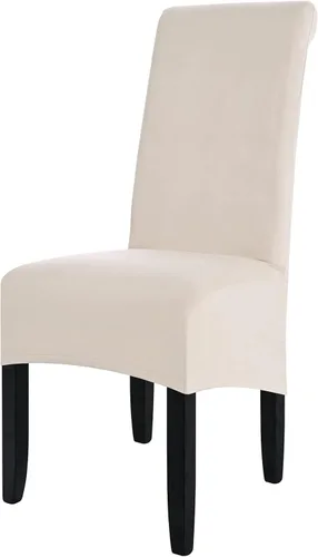 Vista 14 de ele ELEOPTION Fundas grandes de terciopelo y elastano para silla, fundas protectoras suaves y elásticas para silla, extraíbles y lavables para Negro