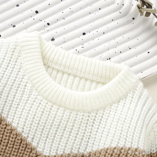 Vista 7 de bebeshopdelageyhu Suéter de punto para bebé niño y niña, sudadera de gran tamaño, sudadera cálida para otoño e invierno