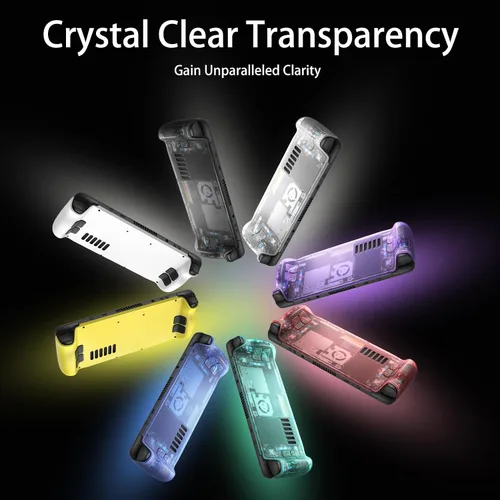 Vista 2 de VeoryFly Transparent Back Plate Compatible With Steam Deck,DIY Clear Edition Replacement Shell Case Set Work for Steam Deck,Enhanced Version More