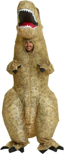 Vista 2 de Morph Jurassic - Disfraz inflable de dinosaurio T-Rex unisex, talla única, Dinosaurio T-rex