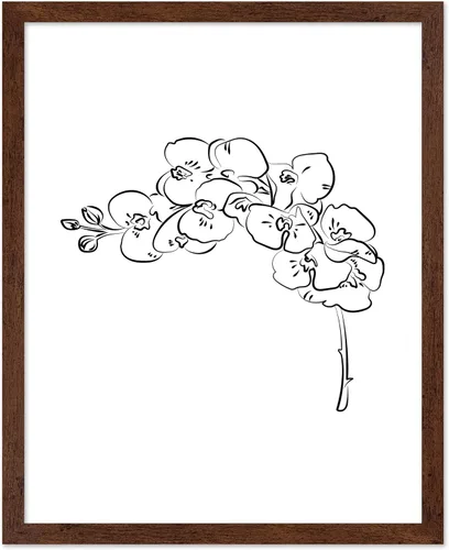 Vista 44 de Poster Master Póster Plumeria - Impresión de flores retro, arte floral, arte de flores tropicales, arte de línea - Arte de boceto - Arte abstracto