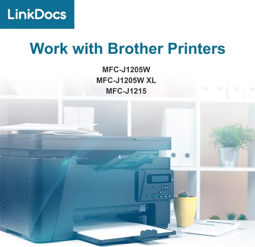 Vista 3 de LinkDocs LC404 - Cartuchos de tinta de repuesto para Brother LC404 para usar con impresoras Brother MFC-J1205W MFC-J1215W
