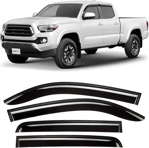 Vista 18 de CLIM ART - Deflectores de ventana inastillables increíblemente duraderos para Jeep Cherokee 2014-2023, deflectores de ventana originales con cinta