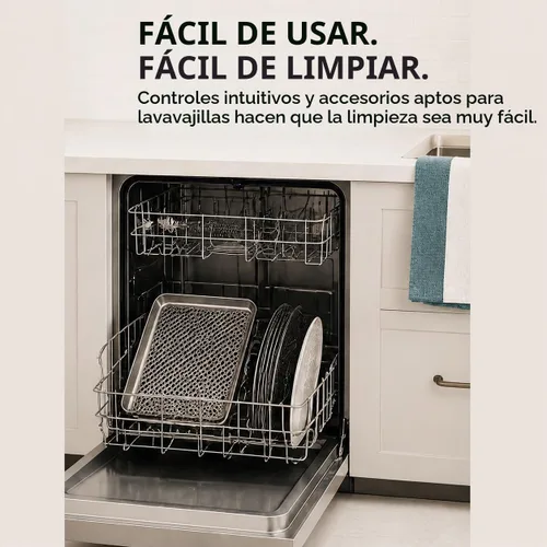 Vista 8 de Emeril Lagasse Combo de Horno Tostador y Freidora de Aire Extra Grande con Puerta Francesa, 24 Funciones de Cocción y Controles Digitales, 7