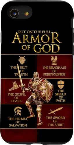 Vista 18 de Warrior of God Put On The Full Armor of God Funda para iPhone 17